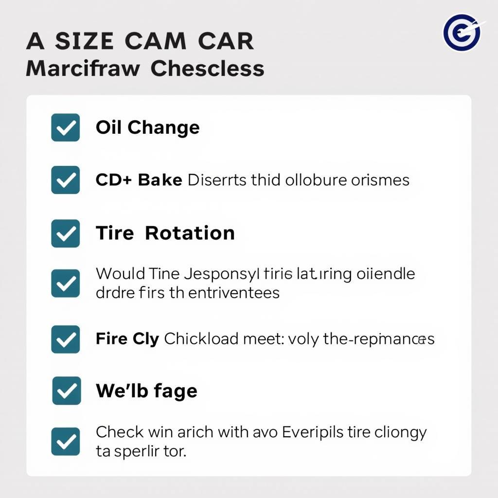 Car Maintenance Checklist