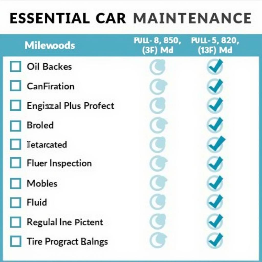 Car Maintenance Checklist