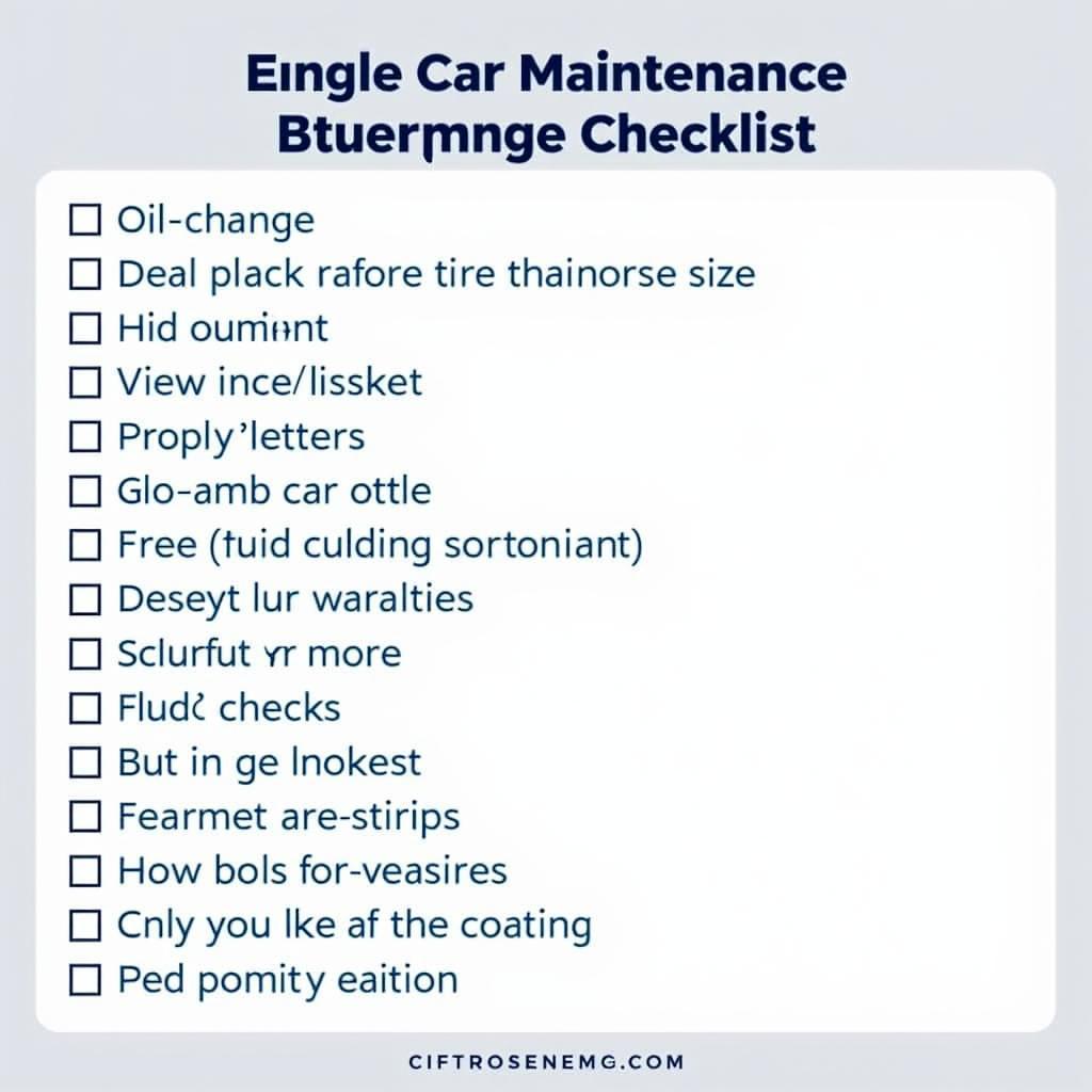 Car Maintenance Checklist for Regular Upkeep