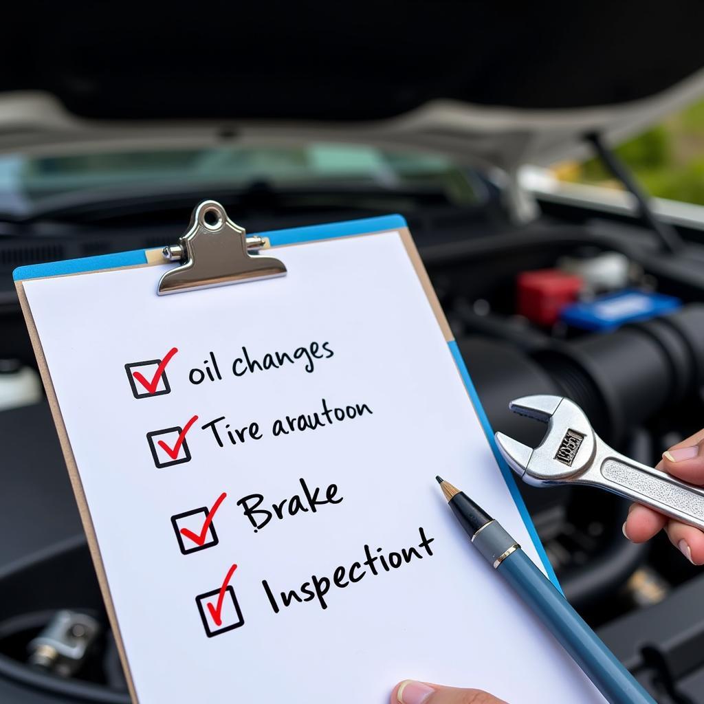 Car Maintenance Schedule Checklist