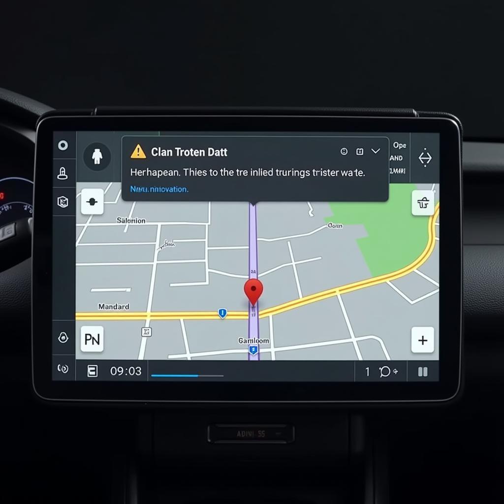 Car Navigation System Error