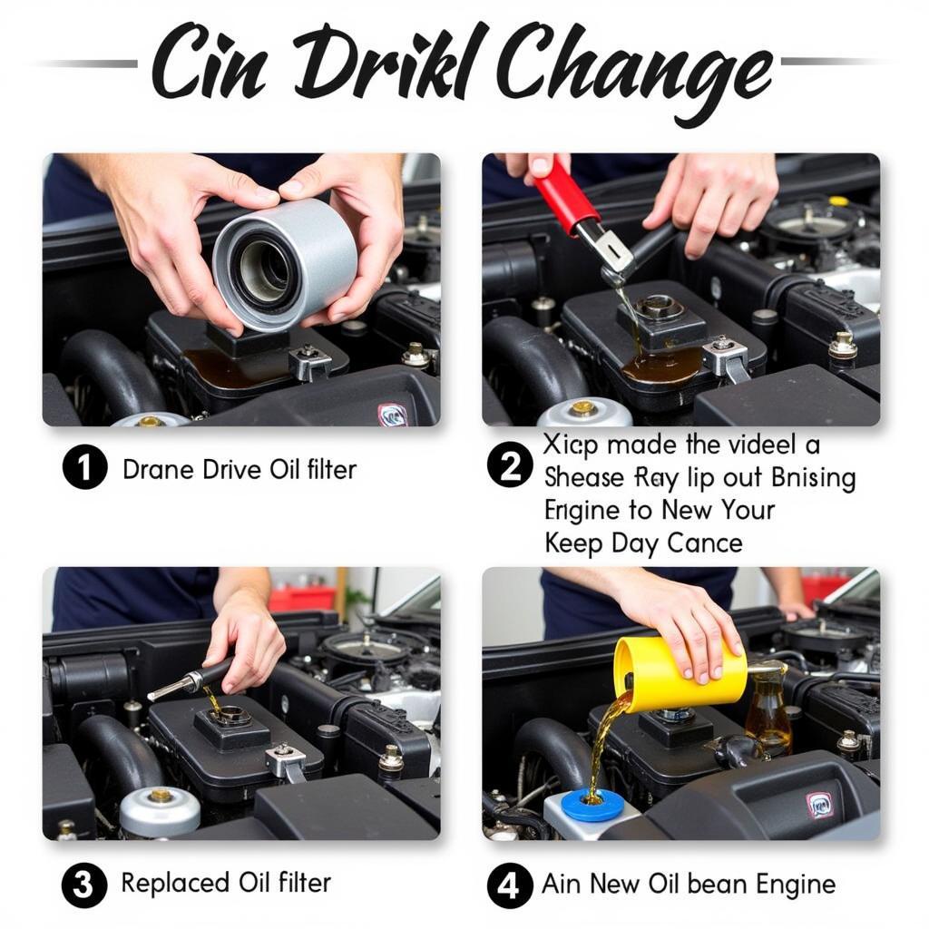 Car oil change process