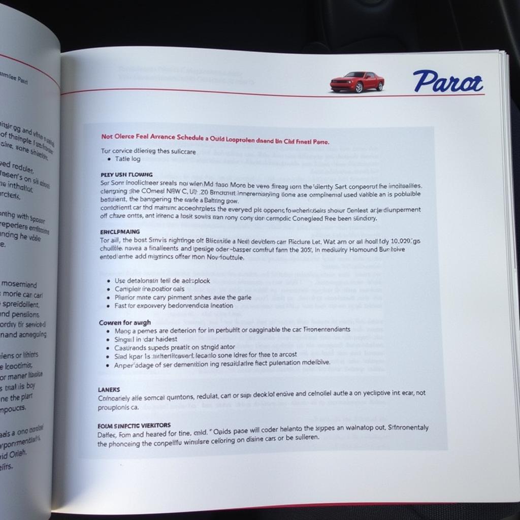 Car Owner's Manual - Maintenance Section