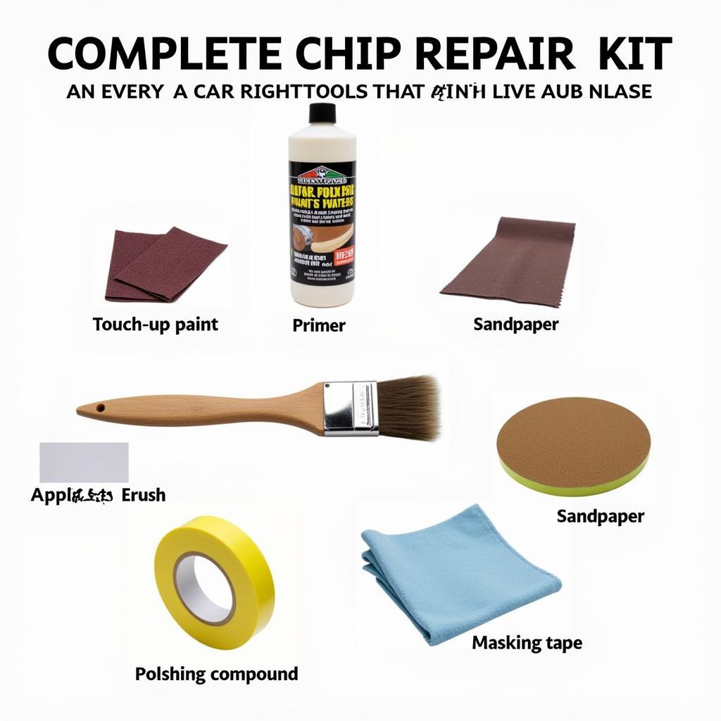 Car paint chip repair kit essentials