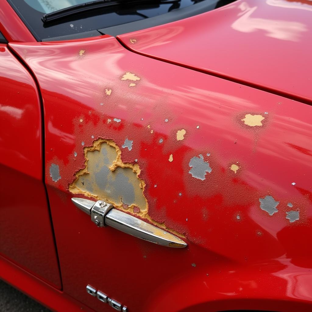 Car Paint Damaged by Heat