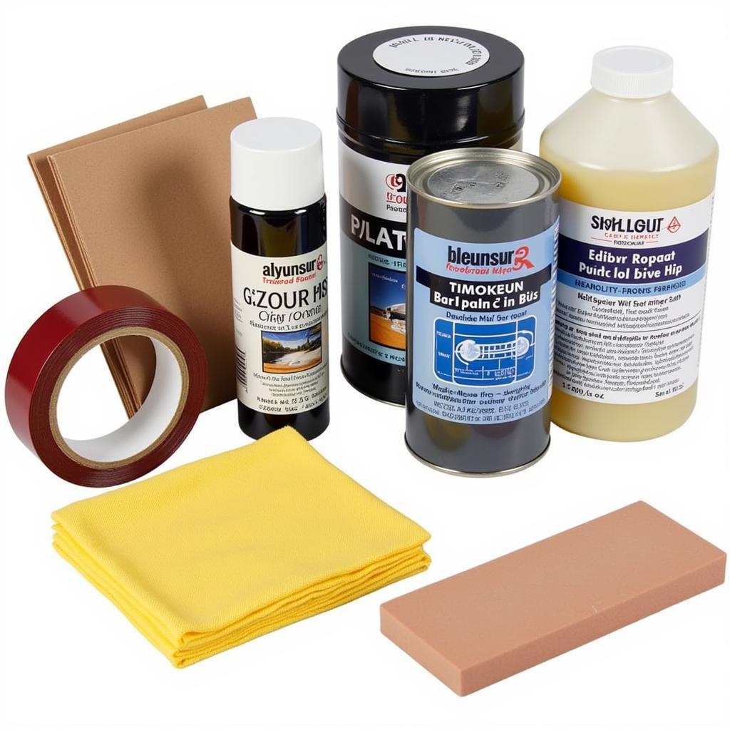 Car paint scrape repair tools