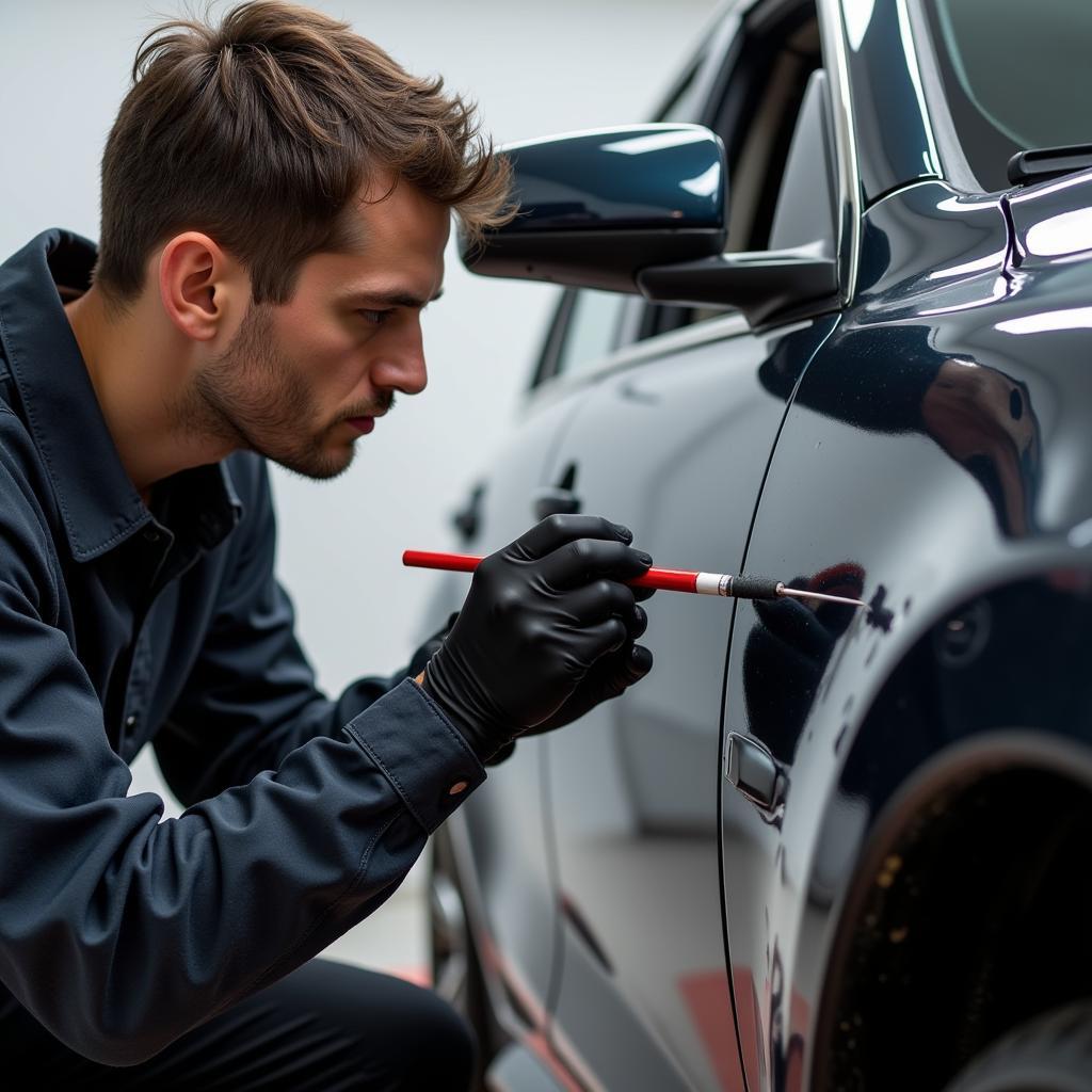 Car Paint Scratch Repair by Professional