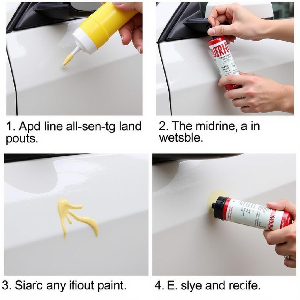 Applying car touch-up paint