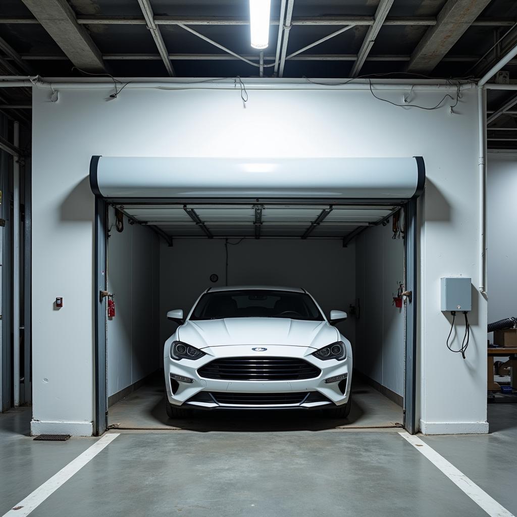 Car Parked Safely in a Garage