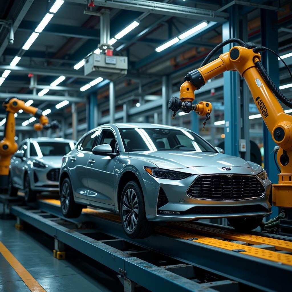 Modern Car Manufacturing Plant