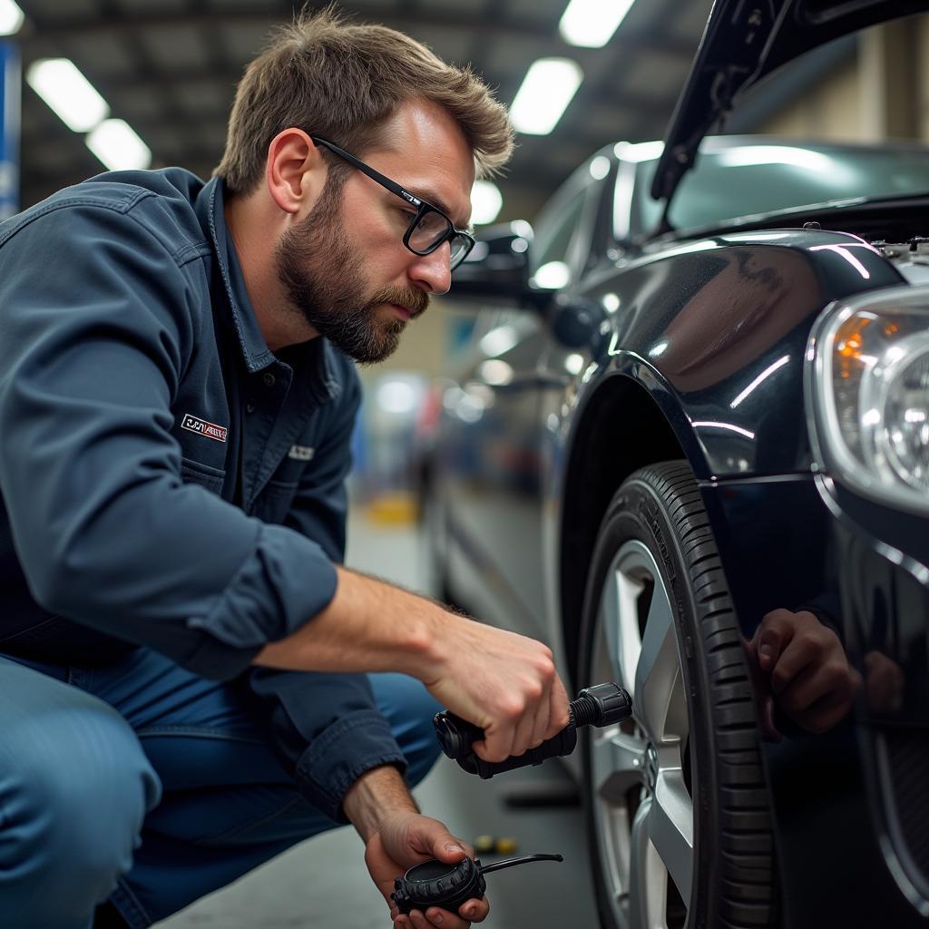 Repairing a Car with Mechanical Issues