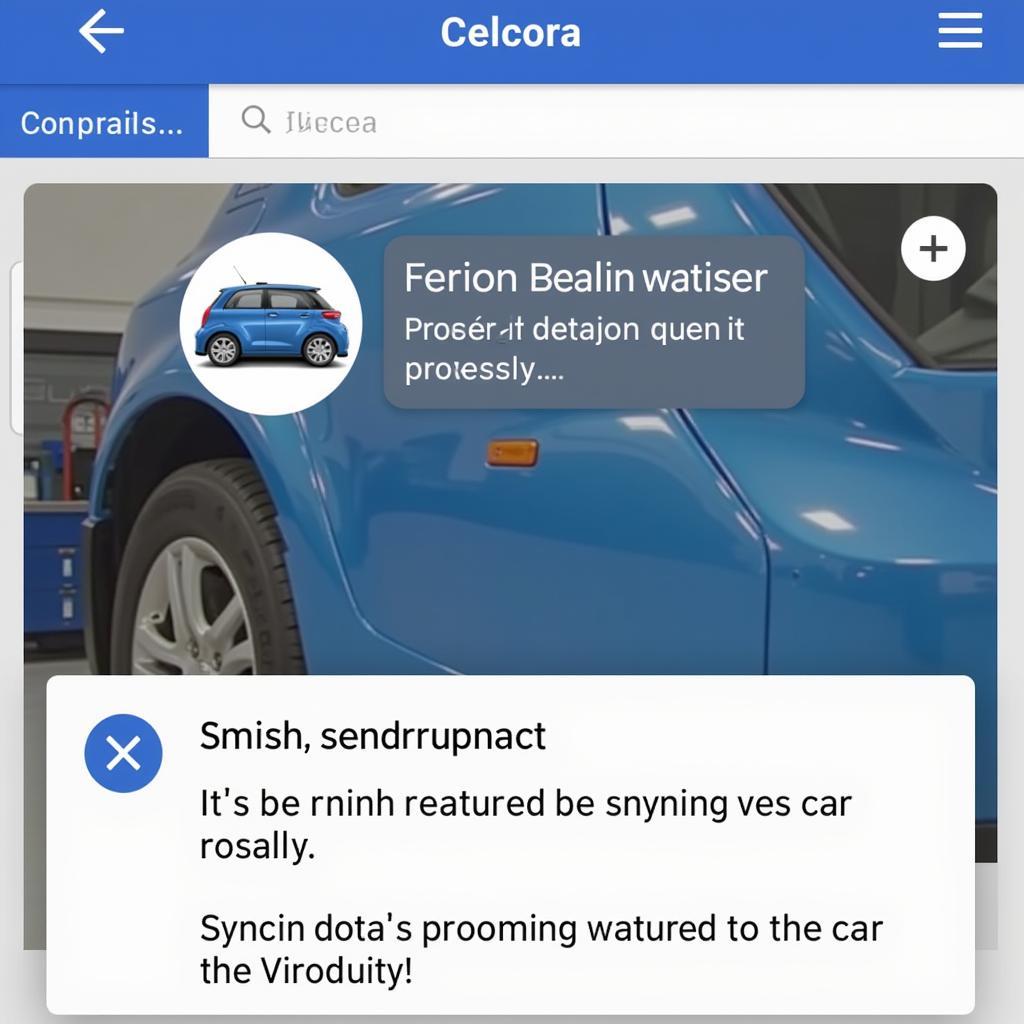 Car Repair App Data Sync Error Message