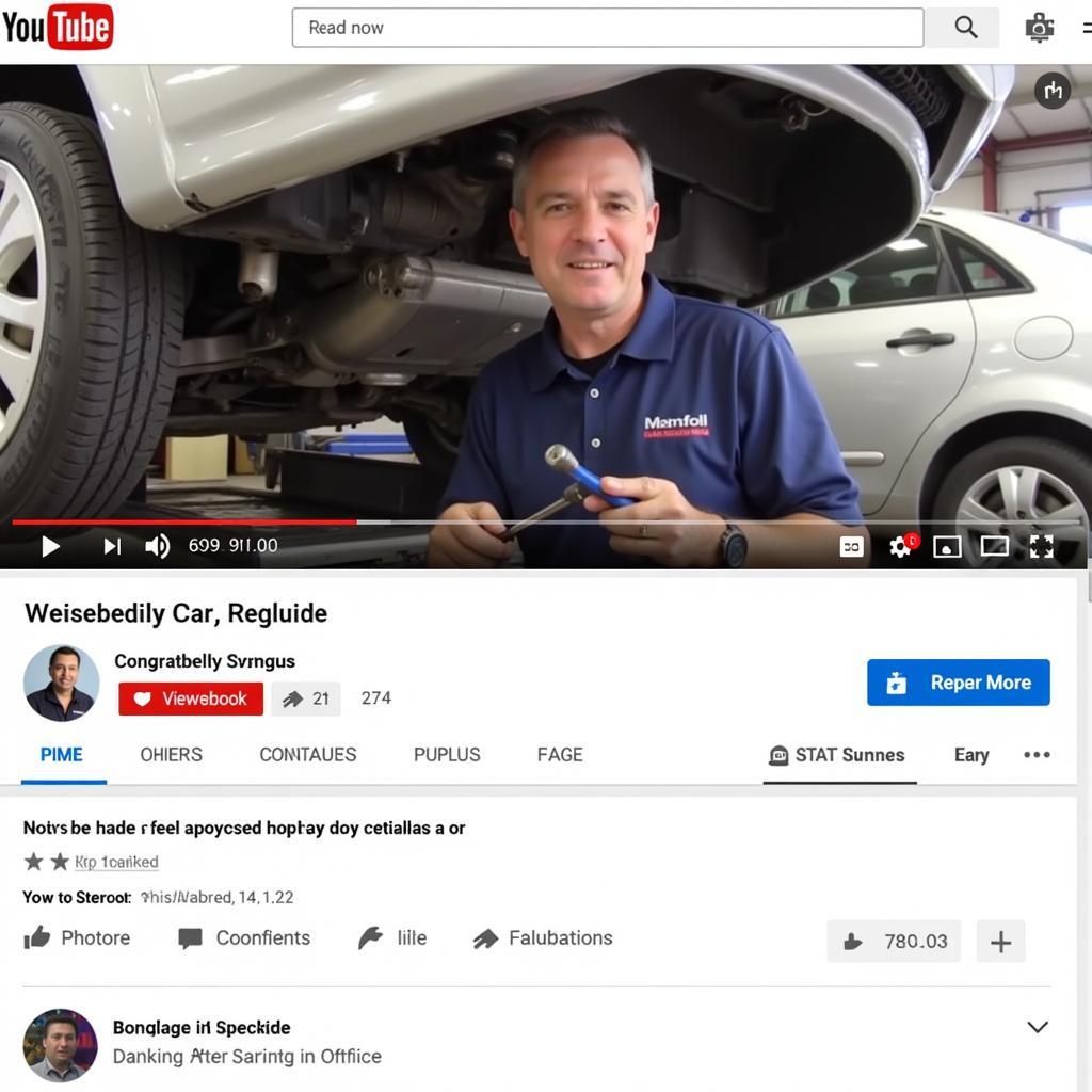 Car repair tutorial video