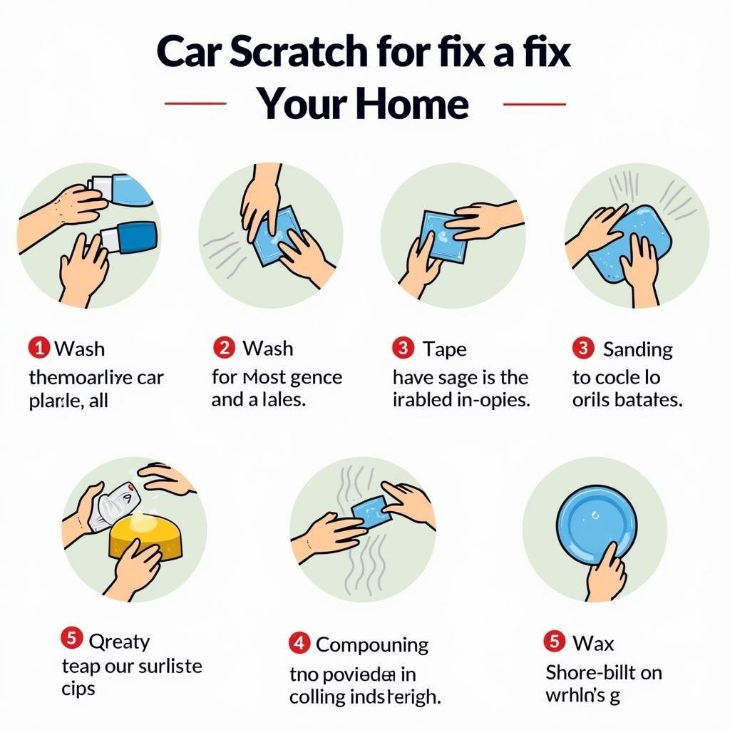 Steps to fix a car scratch