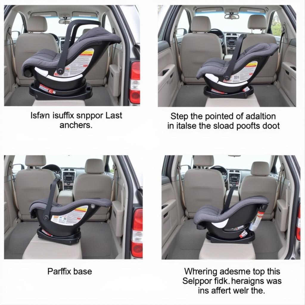 Car Seat Isufix Base Installation Steps