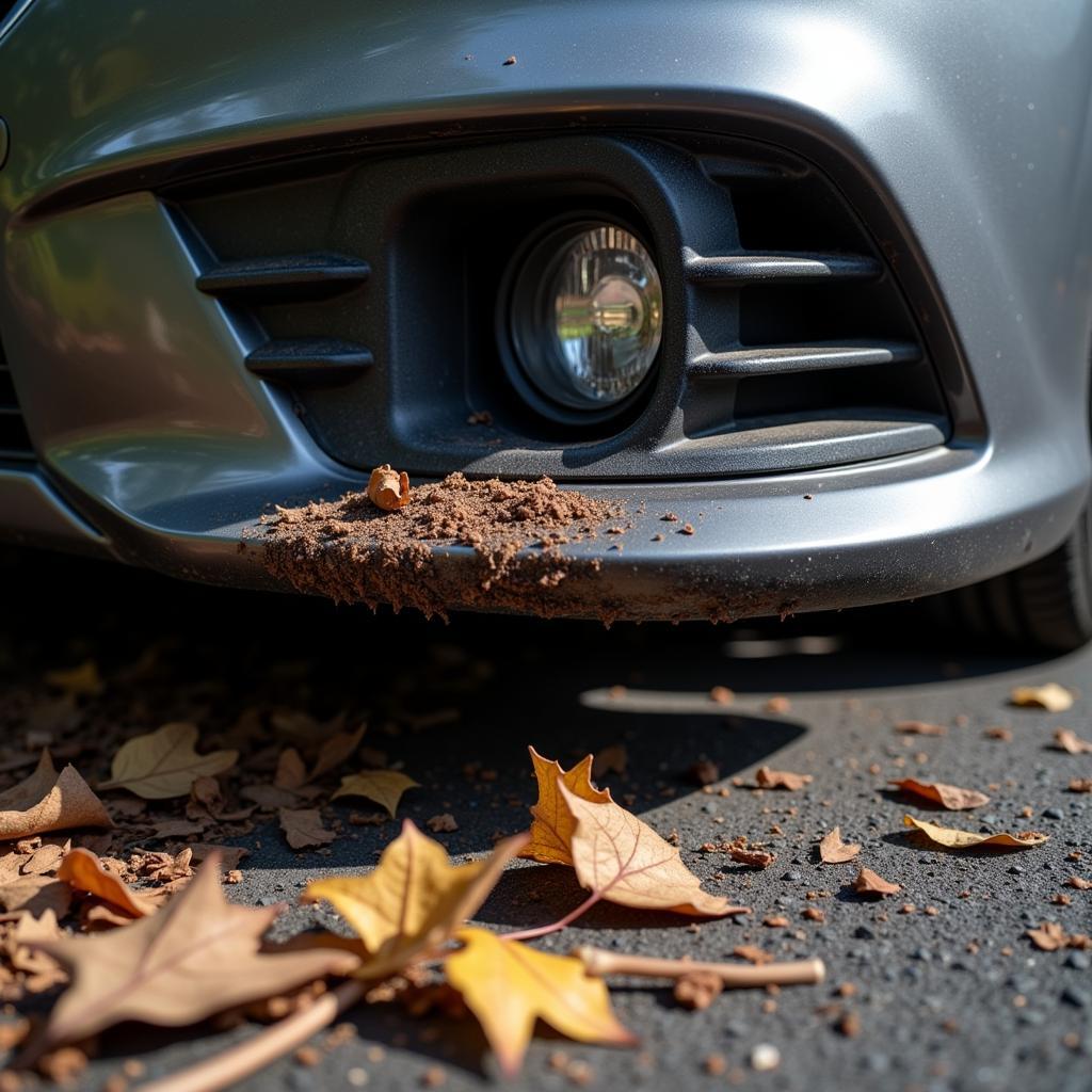 Car Sensor Obstructed by Debris