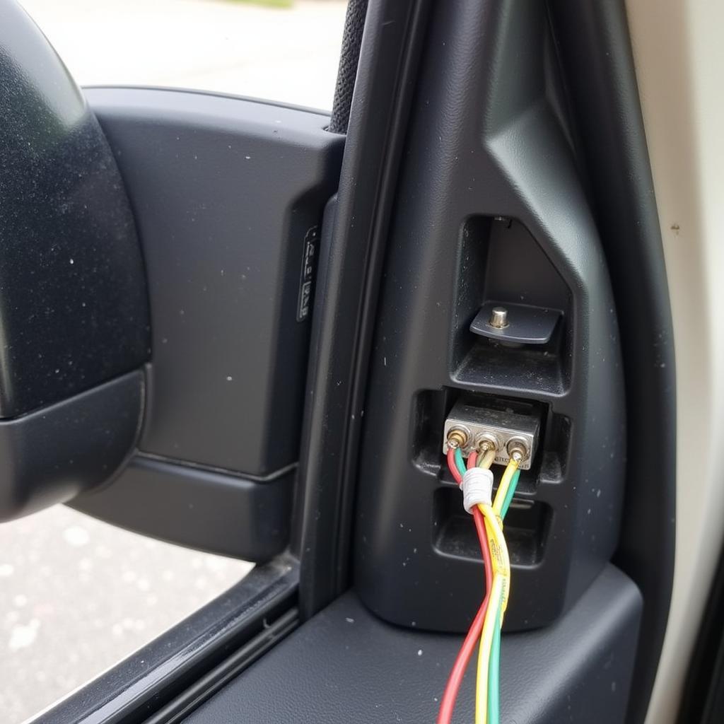 Car Side Mirror Wiring