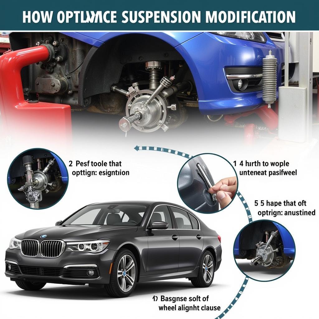 Car suspension modifications affecting alignment