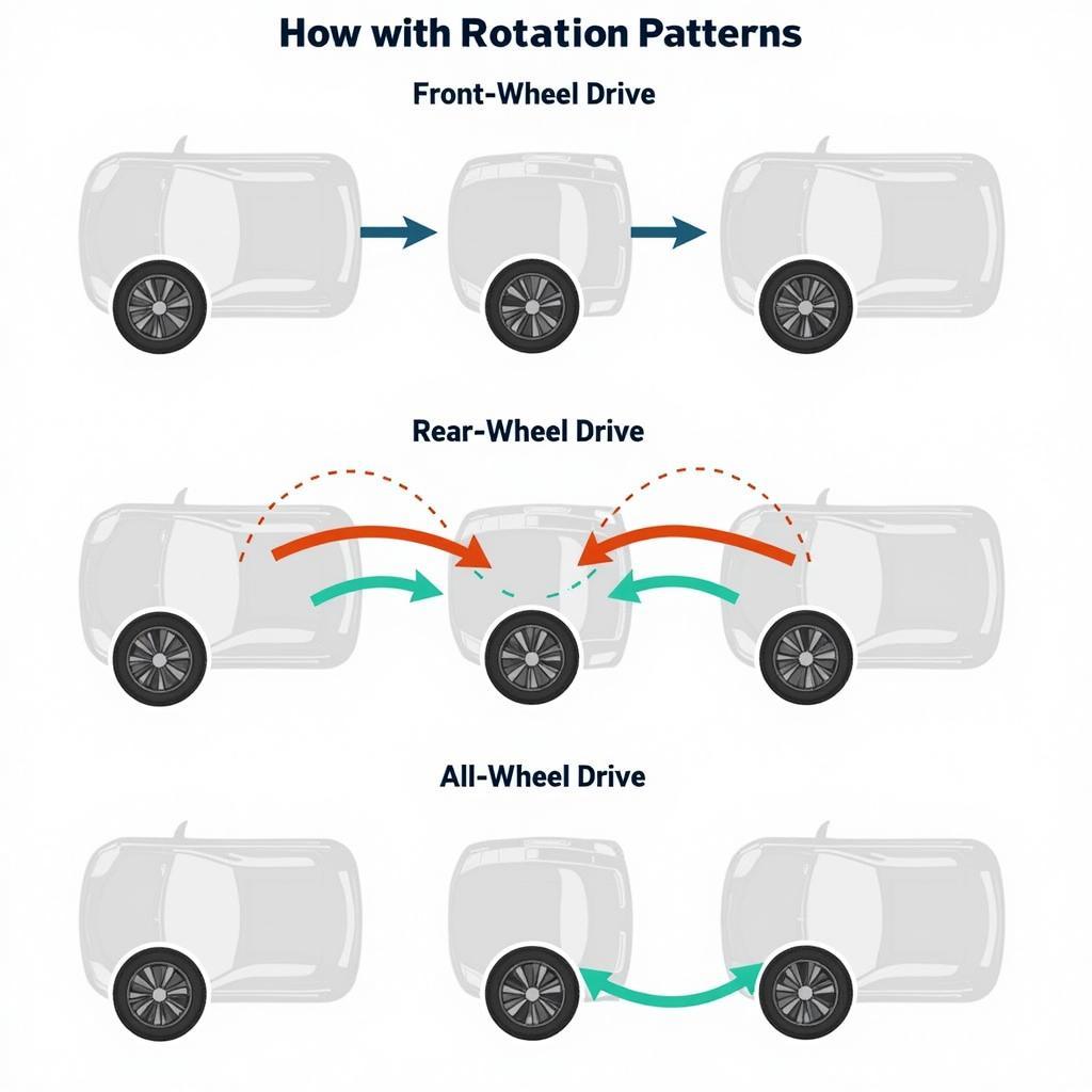 Car Tyre Rotation Diagram