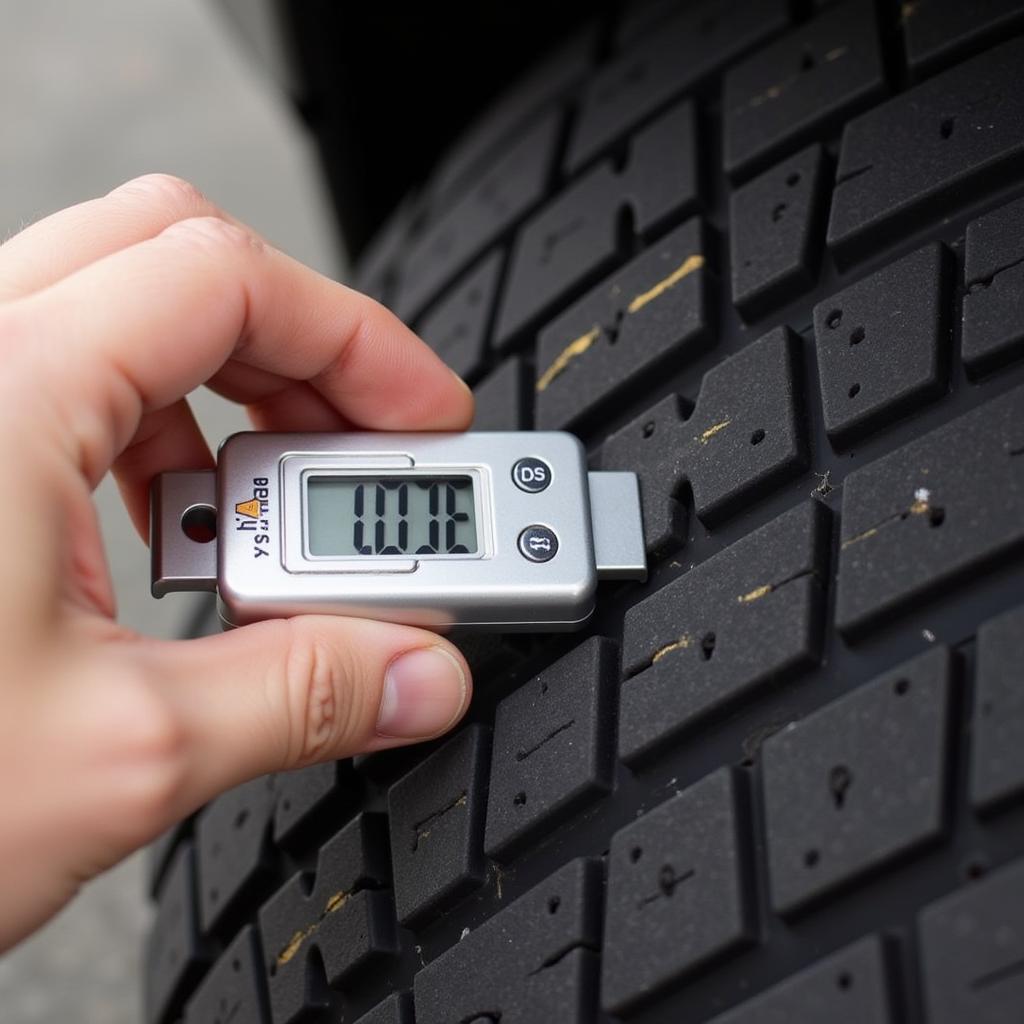 Measuring Tyre Tread Depth