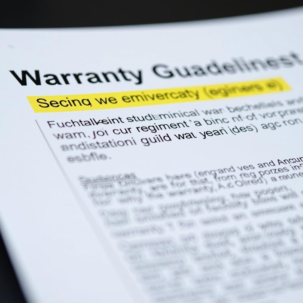 Car Warranty Document