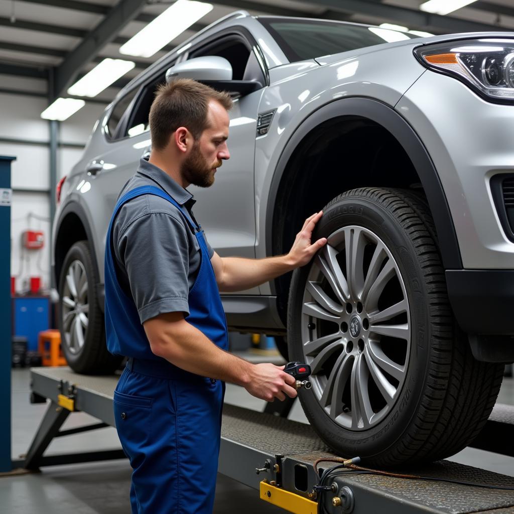 Checking Car Wheel Alignment for Bumpy Ride Issues