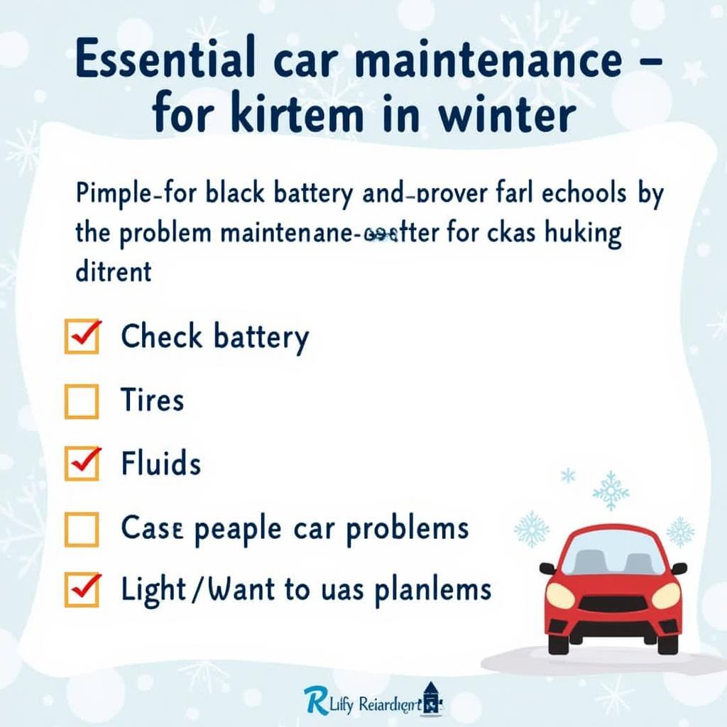 Car winter maintenance checklist