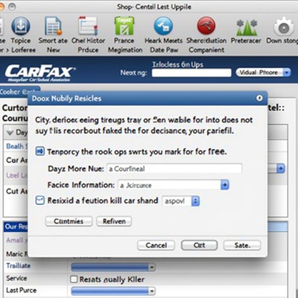 Carfax car maintenance software for Mac