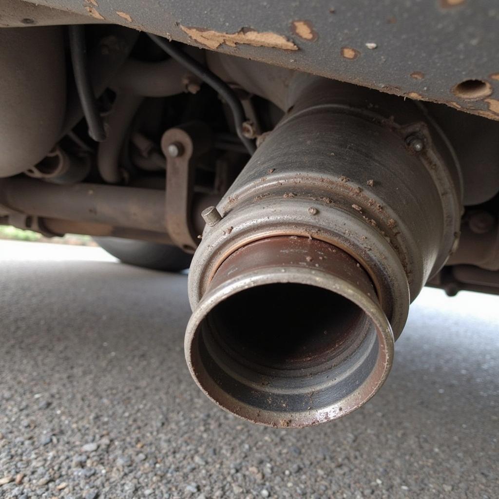 Damaged Catalytic Converter