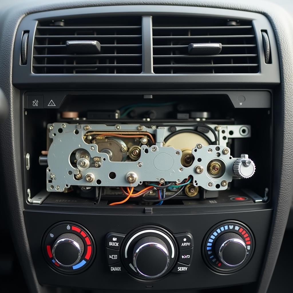 Car radio CD player mechanism