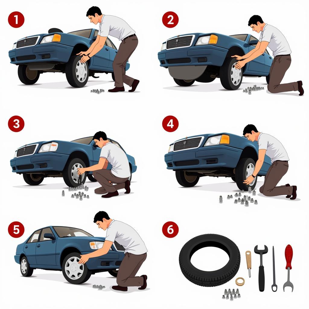 Changing a Flat Tire Safely