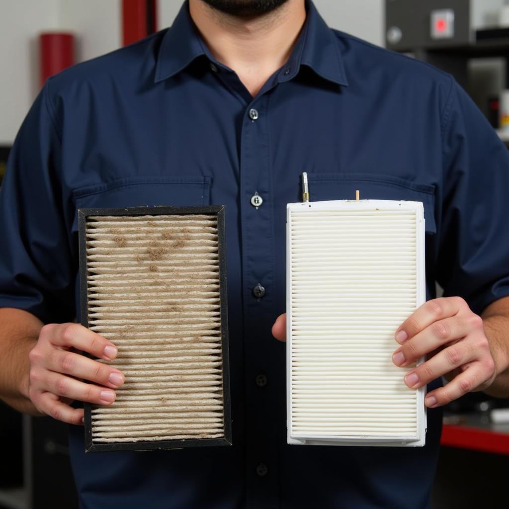 Inspecting Car Cabin Air Filter