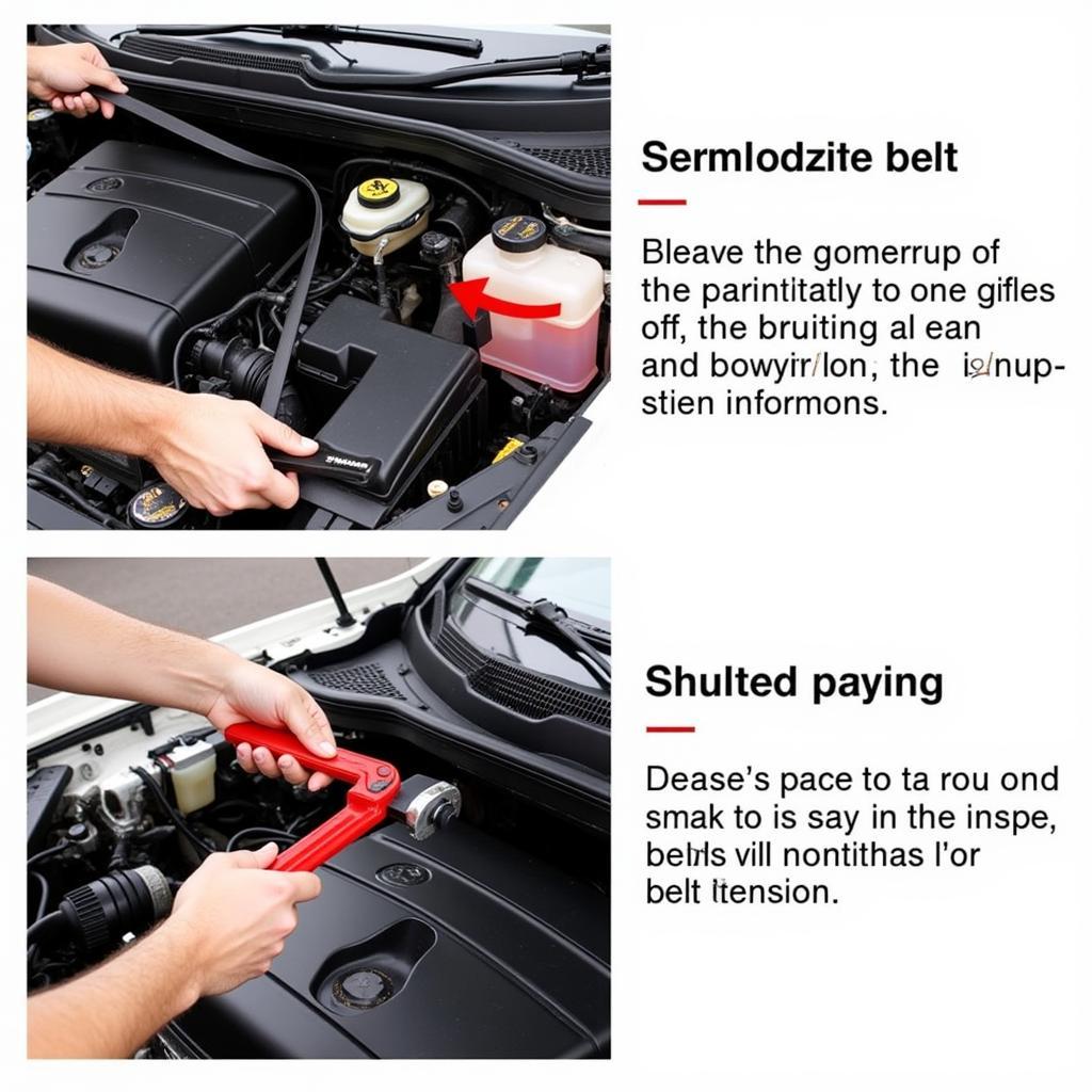 Checking Car AC Belt