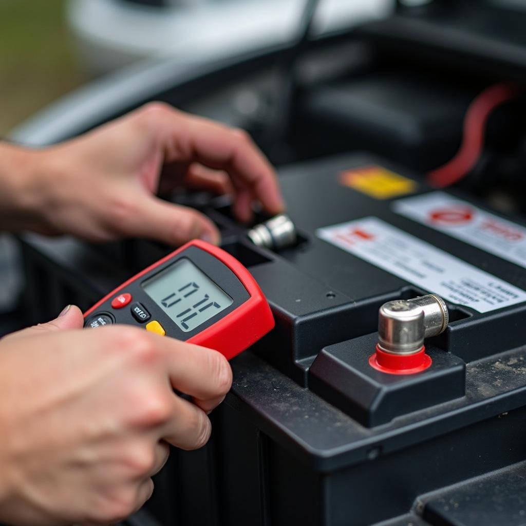 Checking car battery