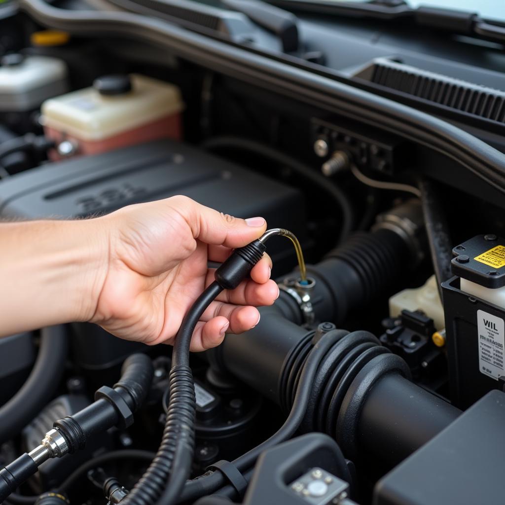 Checking car fluids