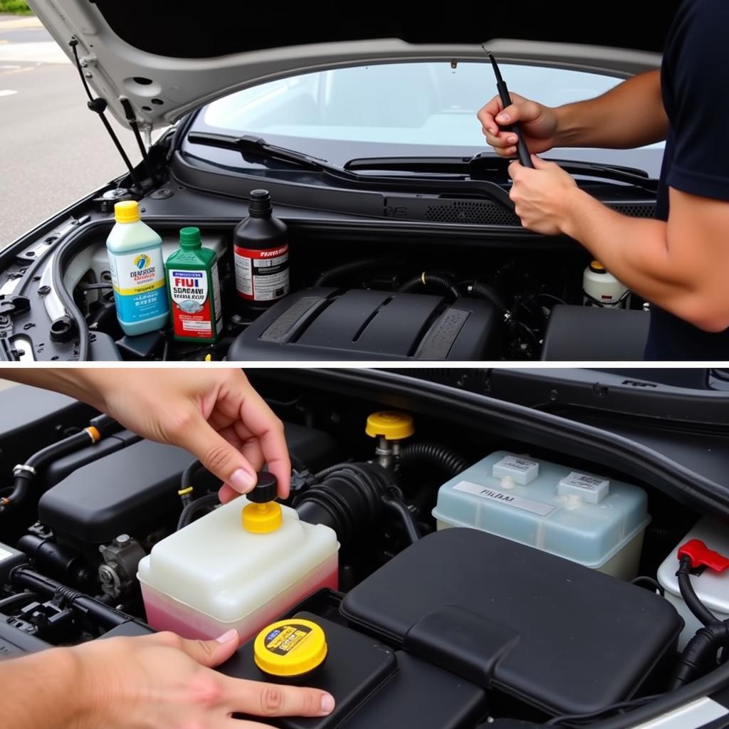 Checking Car Fluids