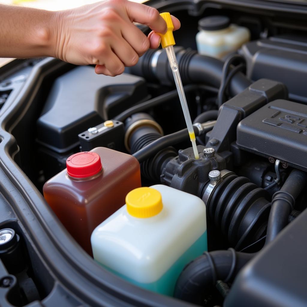 Checking Car Fluids During Spring Maintenance