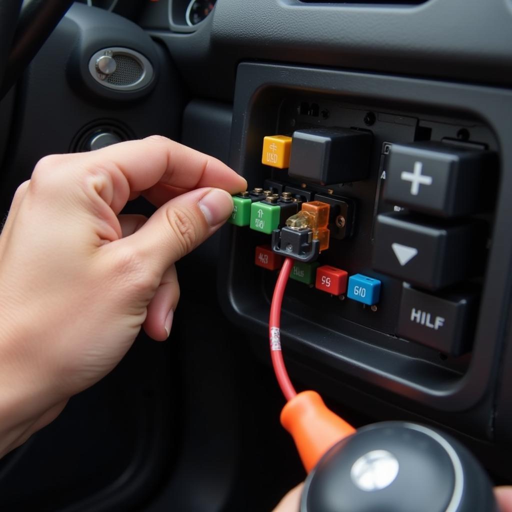  Troubleshooting a car heater by checking the fuse box