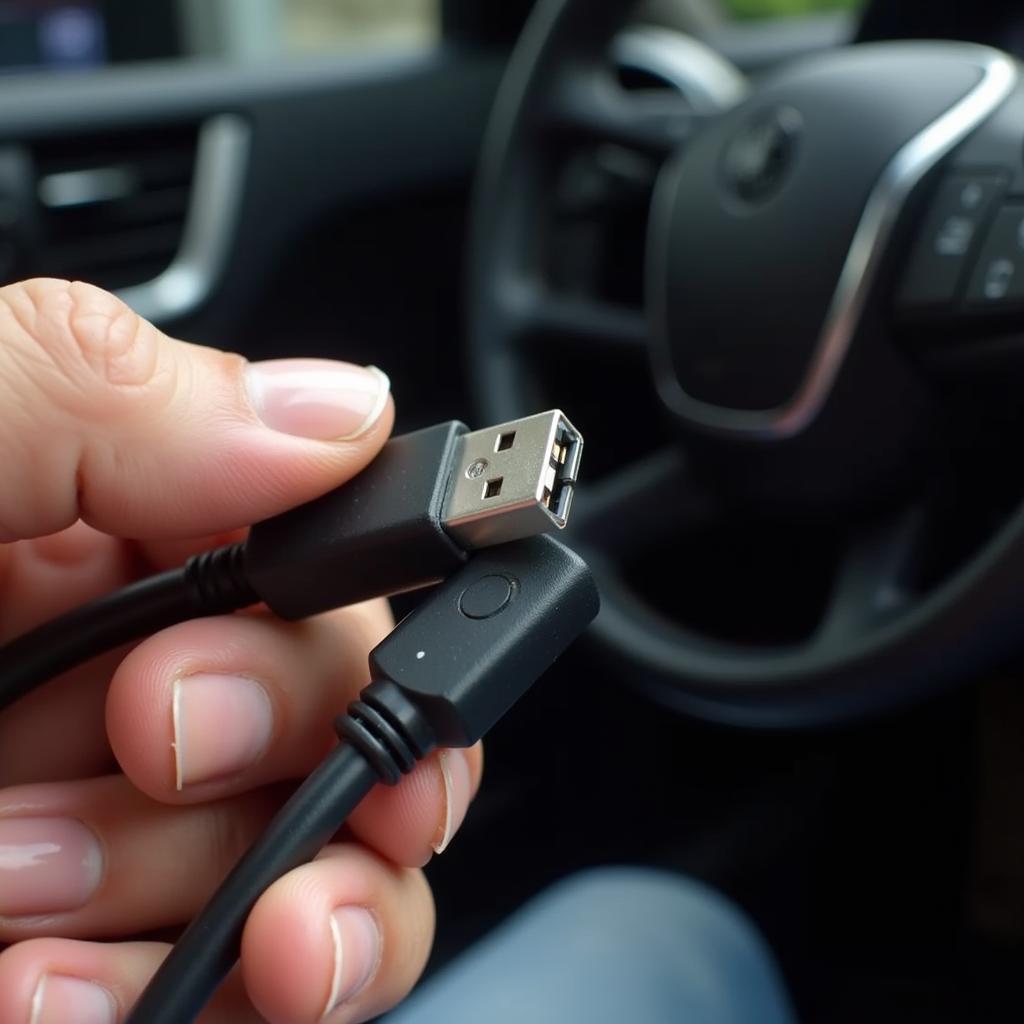 Inspecting the Car's USB Cable