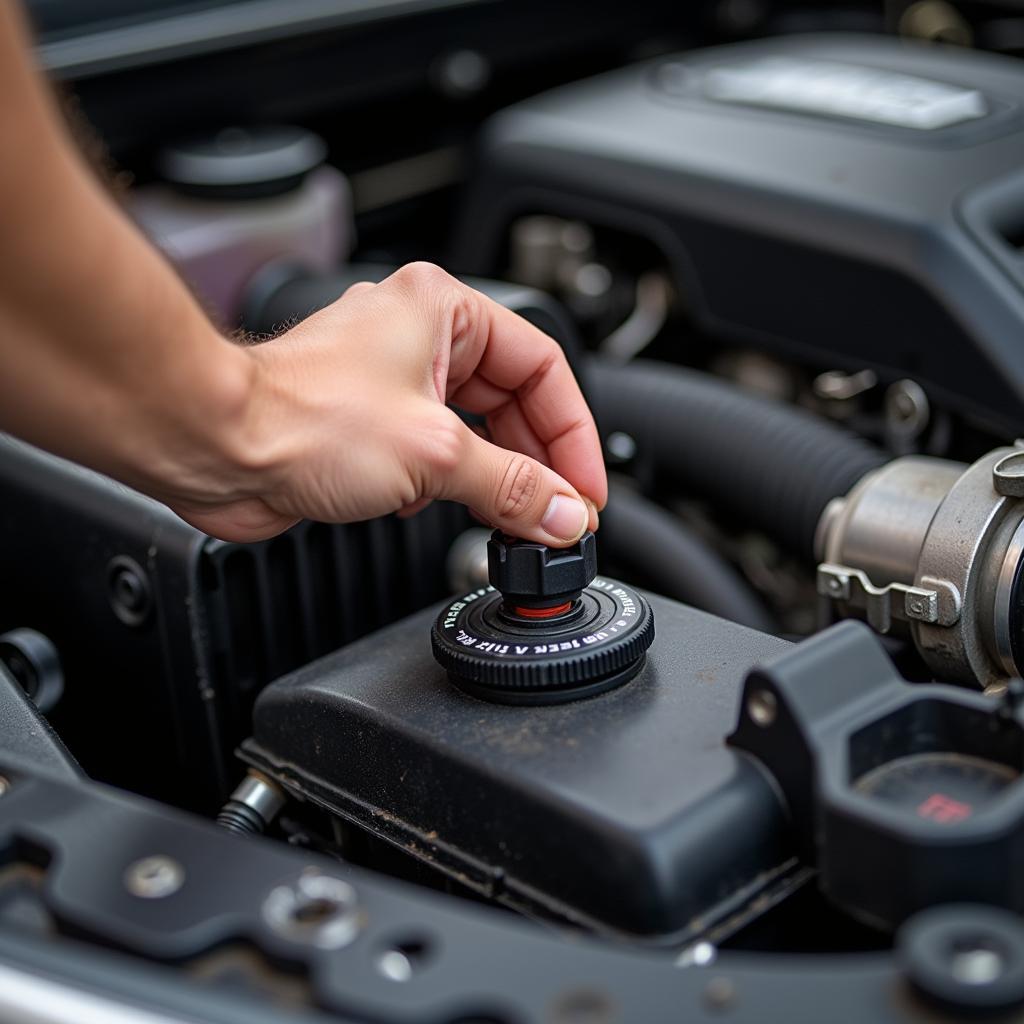 Checking Engine Coolant Level