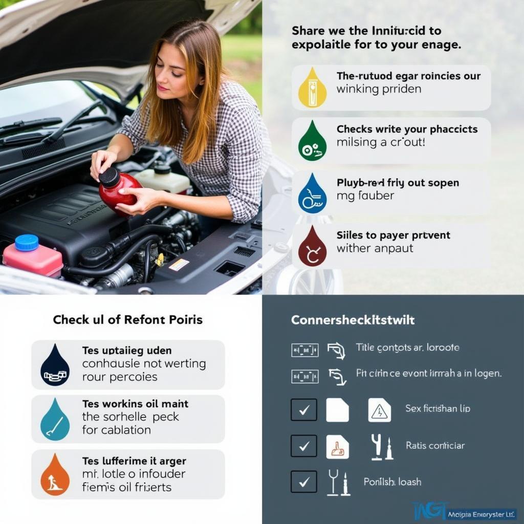 Checking fluid levels in your car