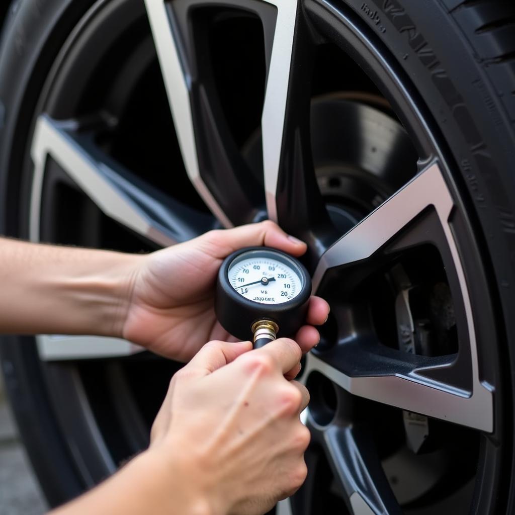 Checking Tire Pressure Regularly