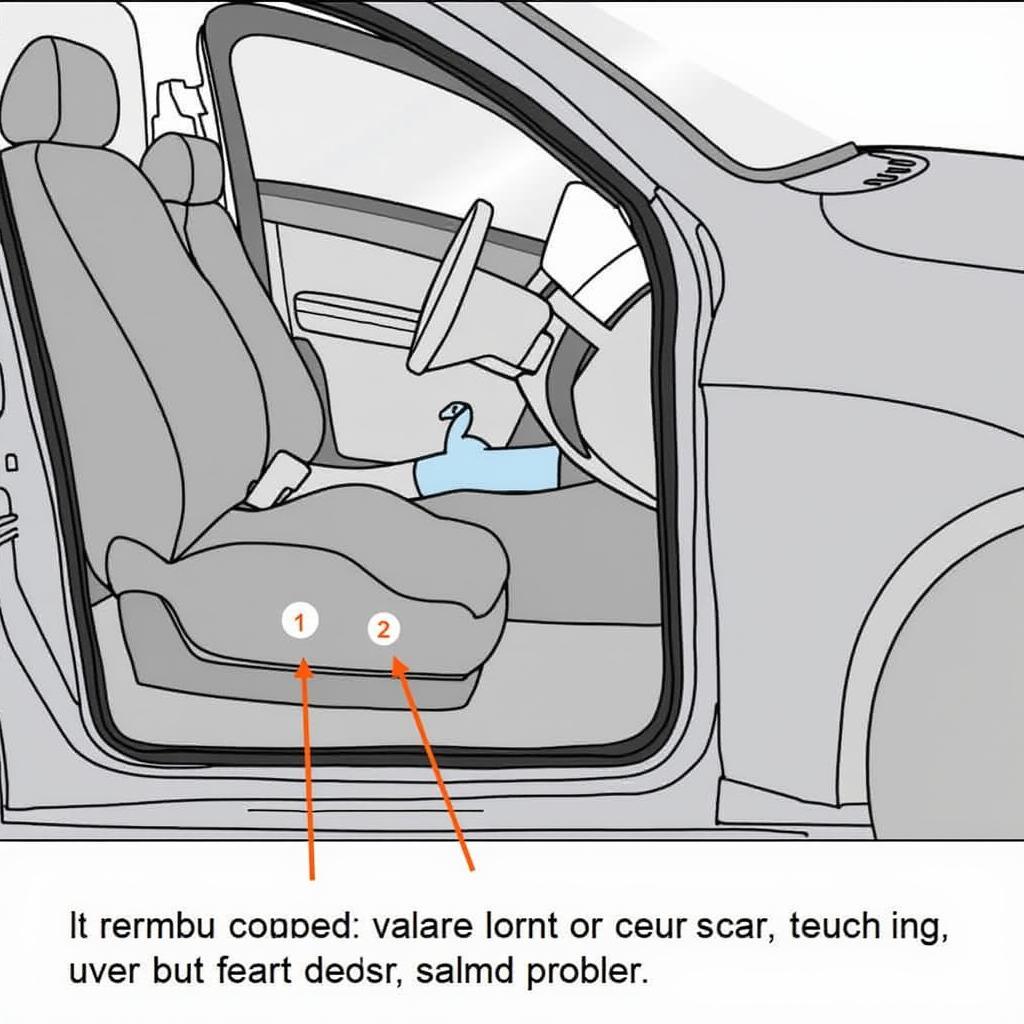 Inspecting the vapor barrier inside a car door