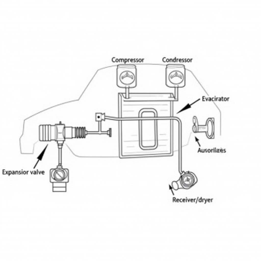 Chevy Aveo AC System Components Diagram