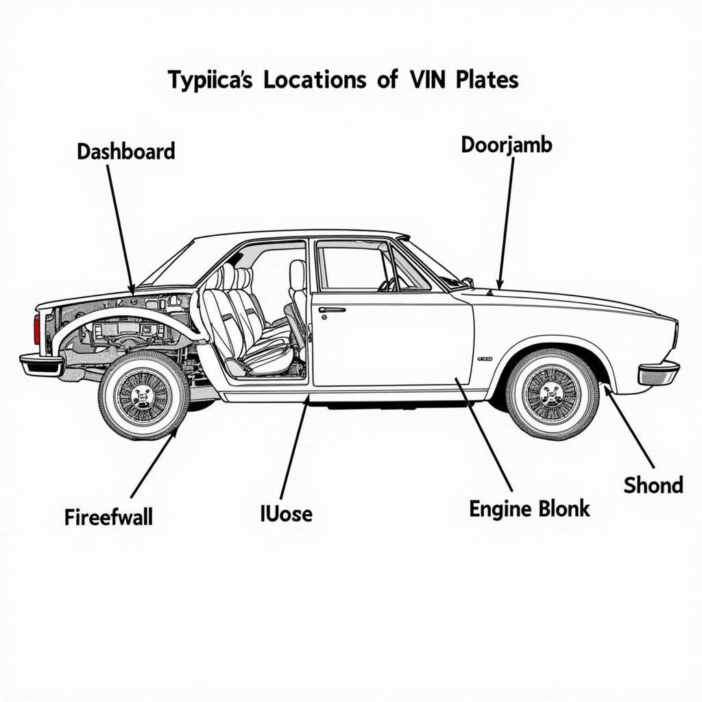 Common VIN Locations on a Classic Car