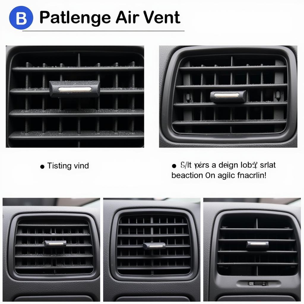 A cleaned car air vent