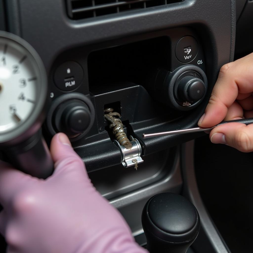 Cleaning a Car's AC Drain Tube