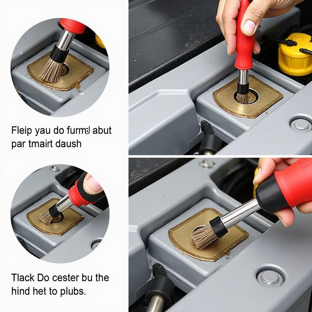 Cleaning battery terminals