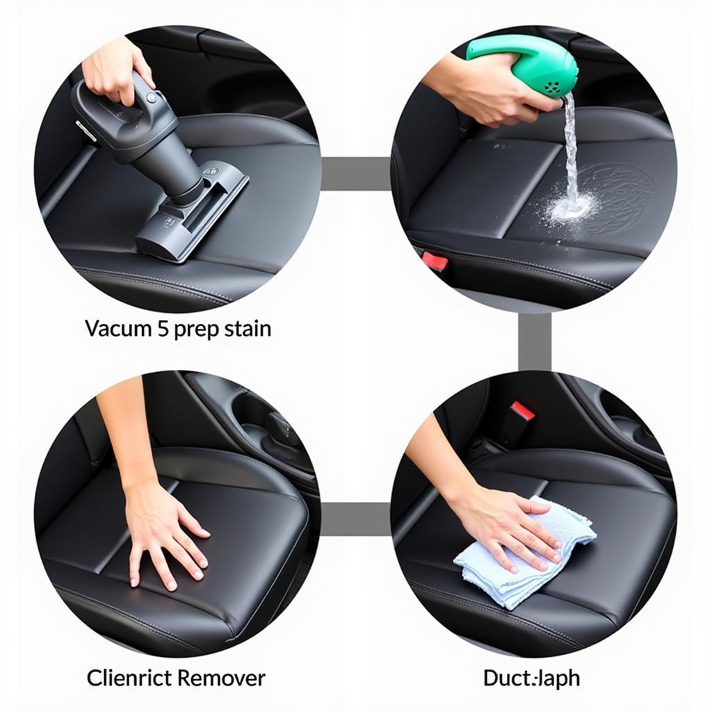 Cleaning a Car Seat Cushion