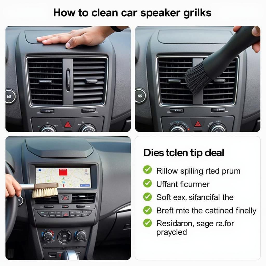 Cleaning Car Speaker Grilles